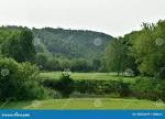 Tee Off on a Golf Club Over a Large River Fol a Long Hole Stock ...