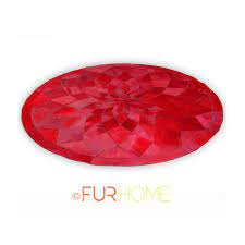 round patchwork cowhide rug red circle