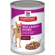 Hills Science Diet Adult Beef Barley Entree Canned Dog