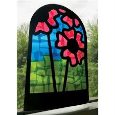 Stained Glass Poppies Commemoration