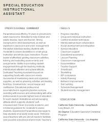 instructional istant resume objective