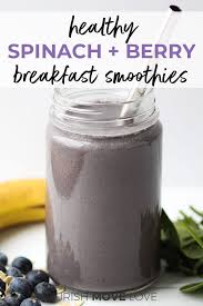 healthy breakfast smoothies spinach