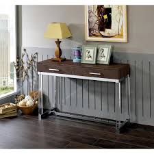 Brown Rectangle Wood Console Table