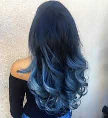 Black and blue hair color fits almost everyone, regardless of appearance and age. 40 Fairy Like Blue Ombre Hairstyles Blue Ombre Hair Hair Styles Hair Color Blue