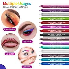 15 color eyeliner pencil set waterproof