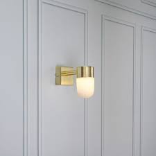 menton wall light brushed brass
