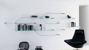 glass wall shelves