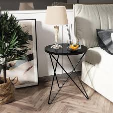 Modern Round Side Table End Table With