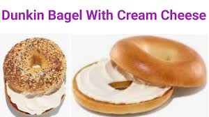 dunkin donuts bagel cream cheese