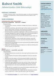 administrative aide resume sles