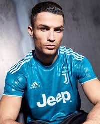 A brushstroke stripe graphic is set to appear on the sleeves, either fully or only inside the cuffs. Juventus 19 20 Third Jersey Blue Cristiano Ronaldo Ronaldo Ronaldo Jersey