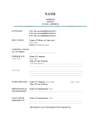 Empty Resume Template Selo L Ink Co With Fill In The Blank Resume