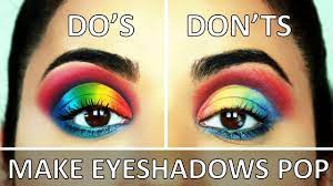eyeshadows more pigmented