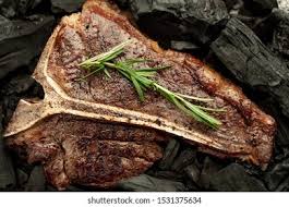 Yieldserves 2, makes 1 steak, serves 2. Grilled Tbone Steak Grilled Charcoal Stock Photo Edit Now 1531375634