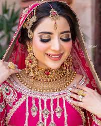 pink designer indian bridal lehenga