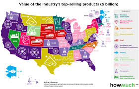 Map The Most Profitable Industry In Every U S State