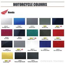 Samurai 400ml Honda Motorcycle Colours