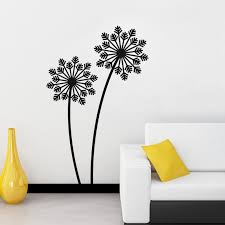 wall decal design snowflake flower