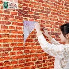 3d Foam Wallpaper Brick Wall Stickers