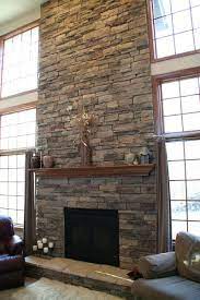 Rock Fireplaces Cottage Fireplace