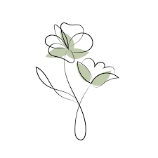 one line drawing minimalist flower
