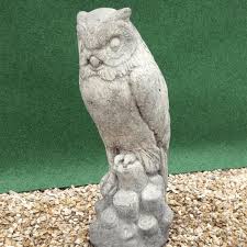 Animal Sculptures Owl On A Log Birstall