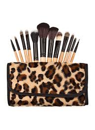 wood handle makeup brushes gift set