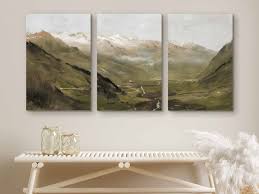 Oil Painting Landscape Set Of Three