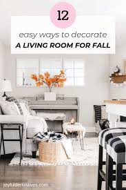 fall living room decor ideas