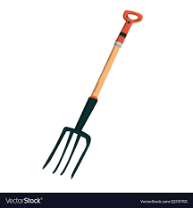 farm pitchfork tool royalty free vector