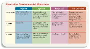 Description Illustrative Chart Of Developmental Milestones