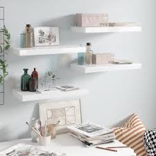 4 Piece Floating Wall Shelves Set
