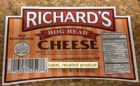 hog head cheese recall
