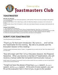 toastmaster worksheet 2
