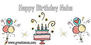 happy birthday neha cake balloon