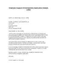 Friend Support Of Immigration Application Sample Letter Letters