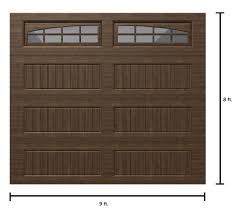 mission oak single garage door
