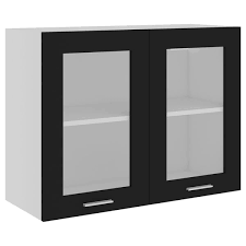 Buy Vidaxl Hanging Glass Cabinet Black
