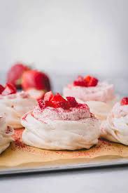 strawberry mini pavlova sweet savory