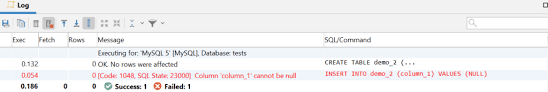 working with null in databases turn