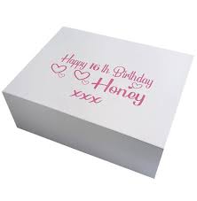 personalised large gift box 400mm x