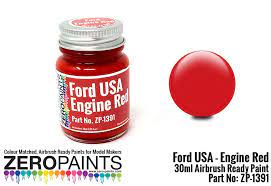 Ford Usa Red Engine Paint 30ml Zp