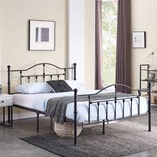 single metal iron bed