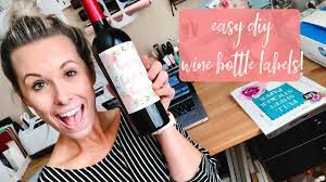 easy diy wine label stickers with your