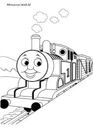 Gambar berikut adalah gambar film kartun, yaitu thomas and friends, gambarnya sangat sederhana dan. Contoh Gambar Mewarnai Gambar Kereta Api Thomas Kataucap