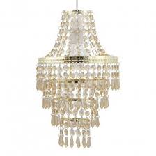 gold tiered chandelier style light shade
