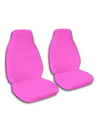 Hot Pink And Black Longhorn Car Seat Covers