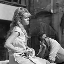 Jane Fonda and Roger Vadim - Photographic print for sale