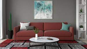 Red Sofa Vibrant Elegance