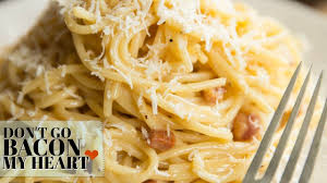 Oct 06, 2020 · when the pasta is al dente, drain (reserving one cup of the cooking water). Spaghetti Carbonara No Cream Don T Go Bacon My Heart